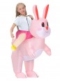 Kids Easter Bunny Carry Me Inflatable Costume