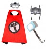 Kids Thor Cape Lights up + Sound Hammer Mask Set  tt2073