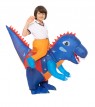 Kids dark blue T-Rex Ride on Inflatable Costume  tt2091