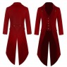 Red Mens Steampunk Coat Ringmaster Costume