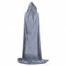 Grey Adult Hooded Cloak Cape Wizard Costume