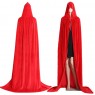 Red Kids Hooded Cloak Cape Wizard Costume