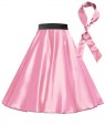 Pink Satin 1950's 50s skirt