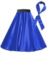 Royal Blue Satin 1950's 50s skirt