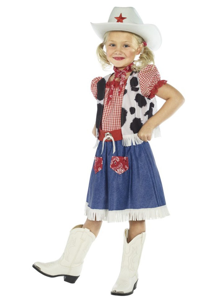 Details about   Cool Western Cowboy Costume for Girls Kids Cowboy Costume for Role Play Party 