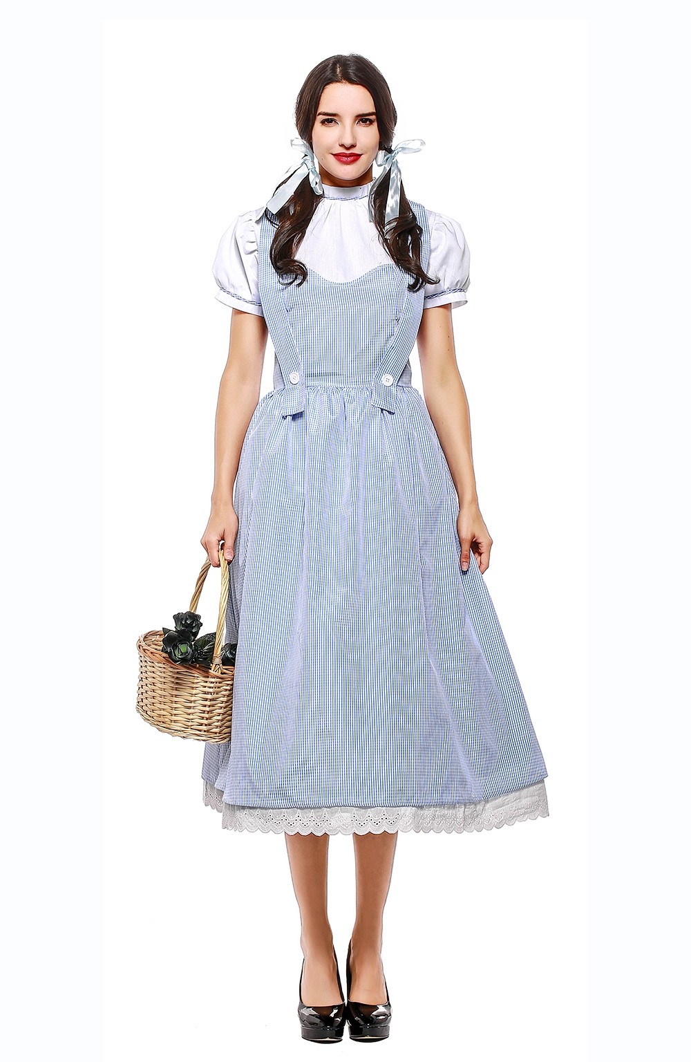 Ladies Dorothy Wizard of OZ Fancy Dress Storybook Hens Party Costume Outfit 