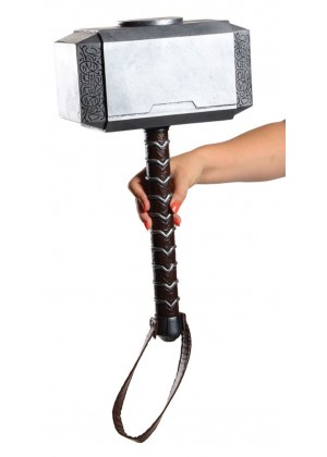 The Avengers Costumes - Licensed Thor Hammer Avengers Armour Weapon Costume Toy Superhero Cosplay Accessories Marvel Thor The Dark World Lightning Strike Hammer