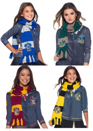 Hufflepuff Ravenclaw Gryffindor Slytherin Harry Potter scarf