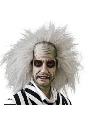 WIGS - Licensed Beetlejuice Wig Mens Adult Fancy Dress Halloween Crazy Costume Accessories