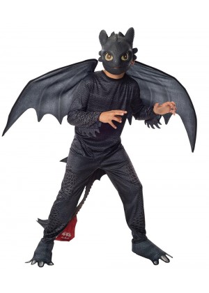 How to Train Your Dragon 2 Toothless Night Fury Child Boy Licensed Costume halloween