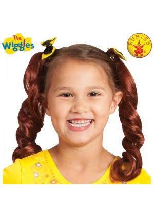 Girls Yellow Emma Wiggle Pigtails With Bows cl6501