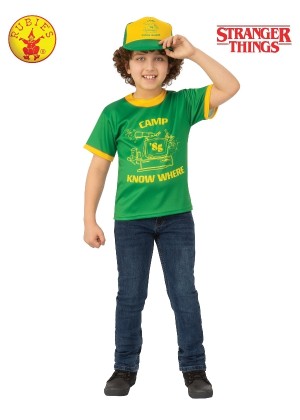 Stranger Things Dustin Camp Know Where Kids T-Shirt Costume cl701020