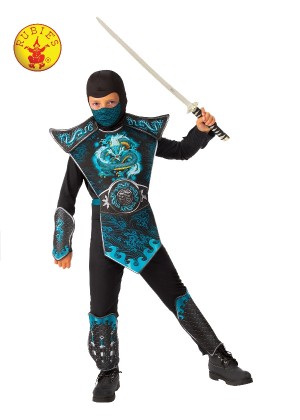 Child Blue Dragon Ninja Costume