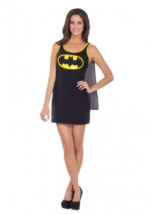Ladies Halloween Rubie's Gotham Batgirl Bat girl Fancy Dress Costume Outfits