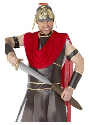 Roman Warrior Sword 49cm Medieval Times Gladiator Costume Outfit Weapon Accessories