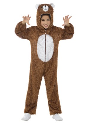 Bear Teddy Book Week Animal Jumpsuit Boys Girls Kids Fancy Dress Costume Onesie 