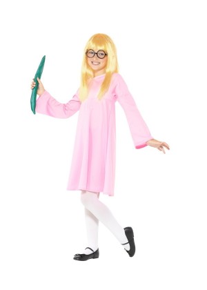 Kids Roald Dahl Deluxe Sophie BFG Girls Dress Up Book Week Costume Wig Glasses