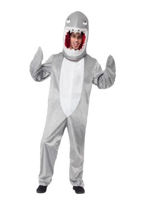 Adult Animal Shark Mascot Costume Fancy Dress Party Cosplay Outfit Bodysuit Suit