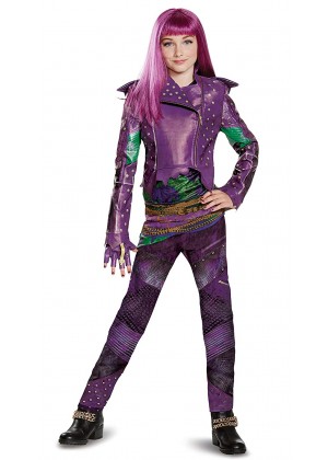 Girls Purple Mal Prestige Descendants Costume de24126