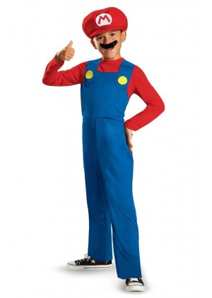 Kids Super Mario Bros Classic Costume
