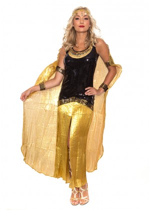 Cleopatra Cleo Egyptian Roman Goddess Cosplay Party Halloween Fancy Dress Costume Outfit