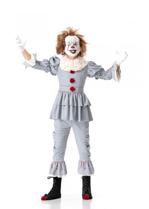 Teens Pennywise  IT Movie Stephen King Horror Clown Scary Costume Halloween