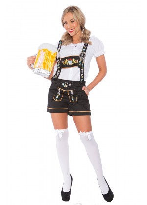 Ladies beer maid lederhosen Costume lh304new