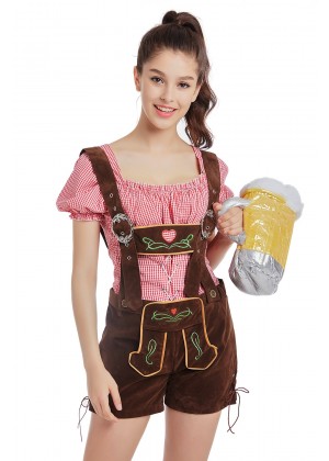 Lederhosen Beer Girl Costume