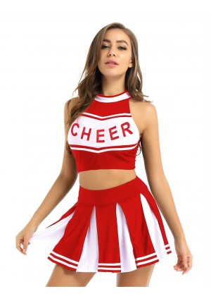Red Cheerleader Girl Uniform Costume lh350red