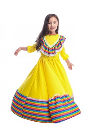 Kids Spanish Princess Flamenco Costume 