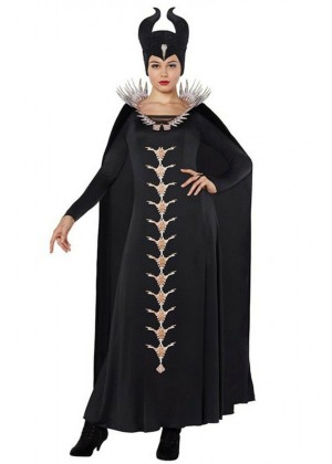 Women Maleficent Costume with Headpiece