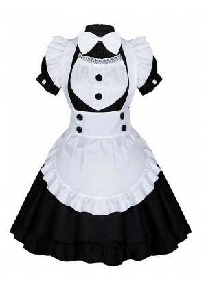 Ladies Japanese Anime Lolita Maid Dress Costume