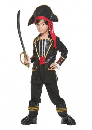 Kids Pirate Buccaneer Caribbean Book Week Costume