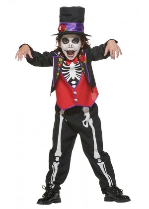 Kids Halloween Day Of The Dead Costume lp1114