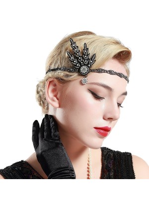 1920s Vintage Headband Great Gatsby Flapper Headpiece gangster ladies