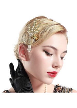 20s Flapper Feather HeadClip  lx0201