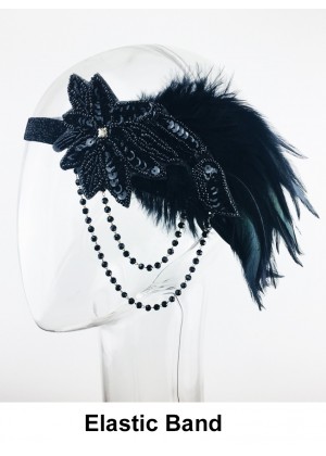 1920s Art Deco Flapper Gatsby Headband lx0269