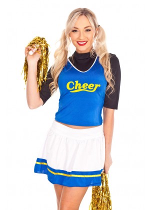 Ladies School Girl Cheerleader Costume