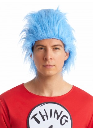 Adult Dr Seuss Cat In The Hat Blue Wig