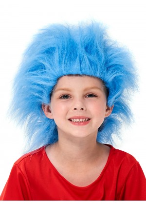 Kids Dr Seuss Cat In The Hat Blue Wig pp1014