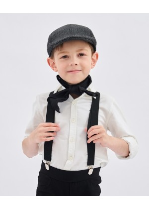 3pcs set kit Victorian boy colonial boy costume cap hat braces neckerchief