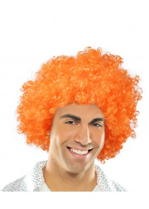 Orange Funky Afro Wig