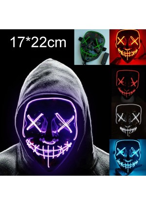 EL Wire Scary Light Up Mask