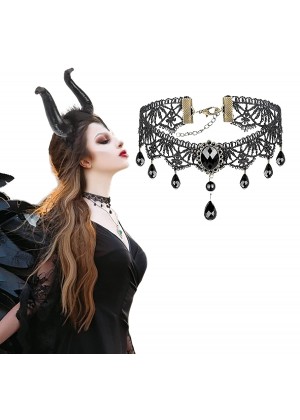 Gothic Necklace Punk Collar Halloween tt1182