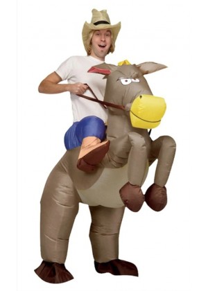 Donkey carry me inflatable costume 2016