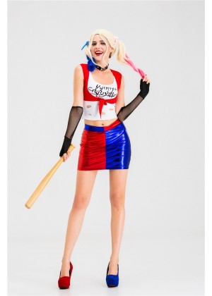 Supervillain Harley Quinn Harlequin Costume tt3127