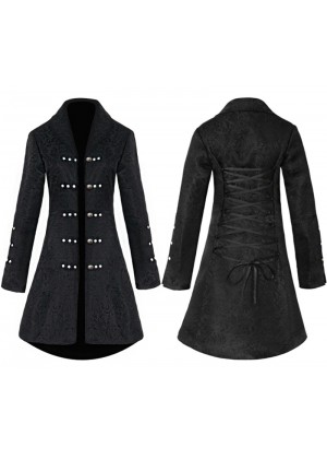 Ladies Black Vintage Tailcoat tt3183