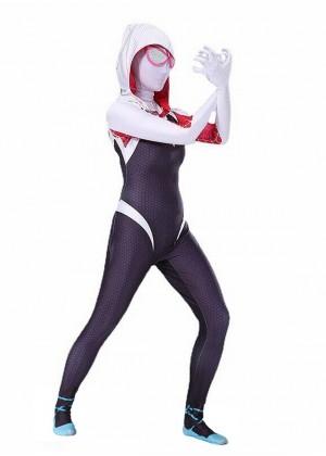 Women and Kids Spider-Verse Gwen Stacy Costume tt3222
