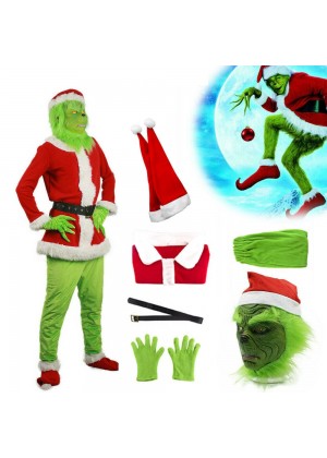 The Grinch Christmas Green Costume tt3246