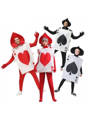 Adult Kids  Alice in Wonderland Spades Ace of Heart Card Costume tt3327tt3328